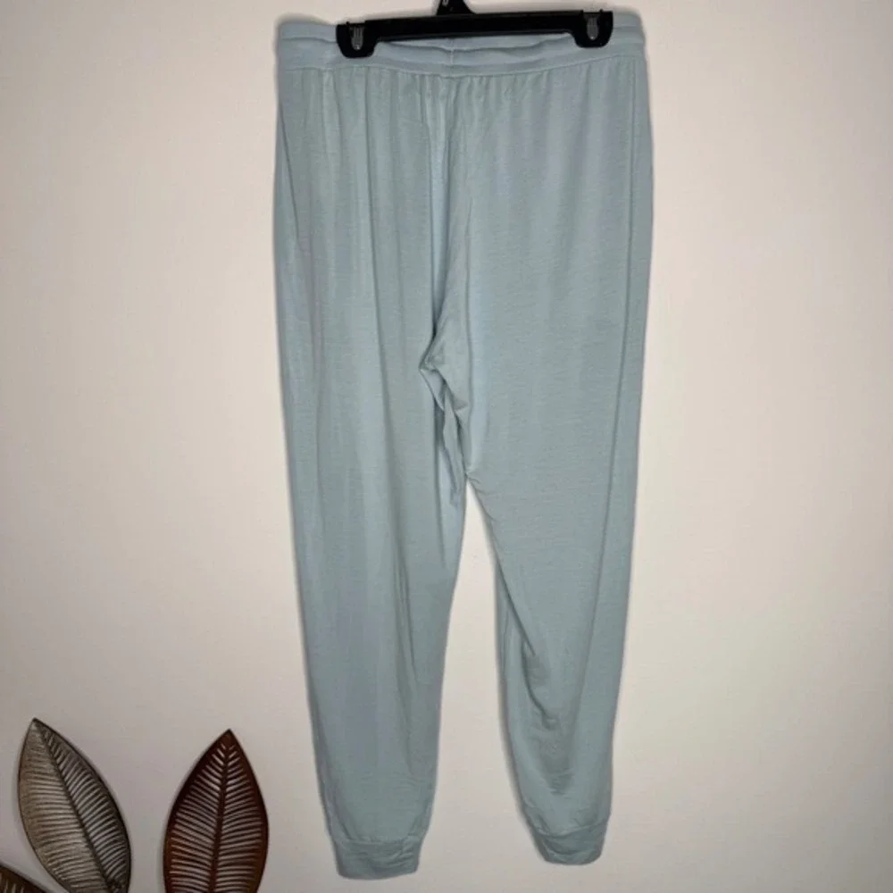 C13 Tommy John Women's Lounge Jogger‎ In Ice Blue Tie Waist Pockets